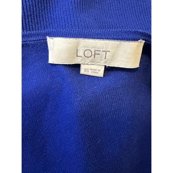 Loft blue short sleeves button cardigan size XS - Picture 3 of 10